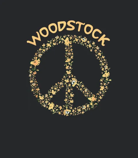 Peanuts Woodstock 50th Anniversary Peace Sign