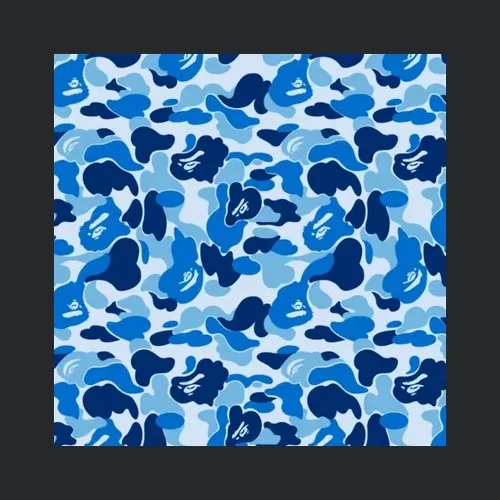 Bape Blue Camo