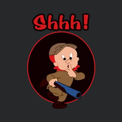 Elmer Fudd Hunting Wabbits Wb Looney Tunes Be Very Very Quiet