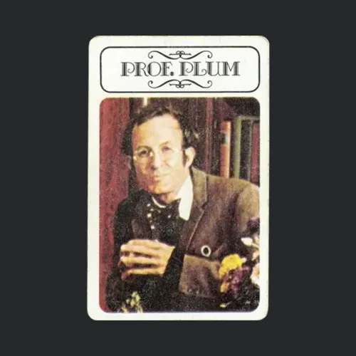 Professor Plum Clue Mystery Board Game Character Card