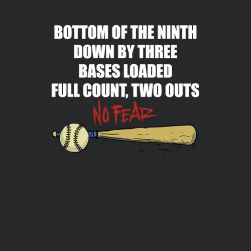 Bottom Of The Ninth Down By Three No Fear Baseball Fan Holiday Ornamen