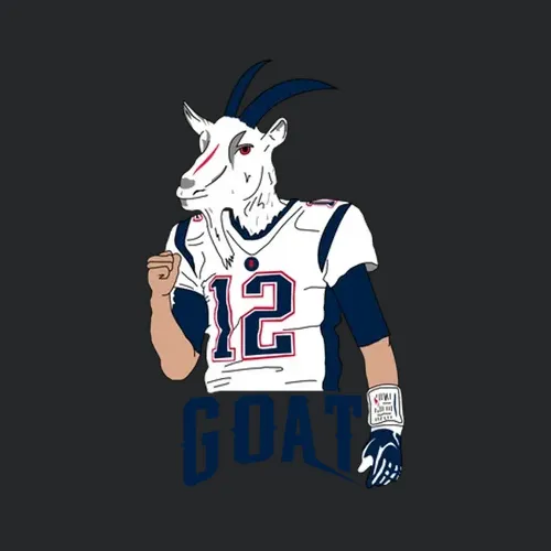 Tom Brady 12 Goat Head Favorite Player New England Football Fan T Shir