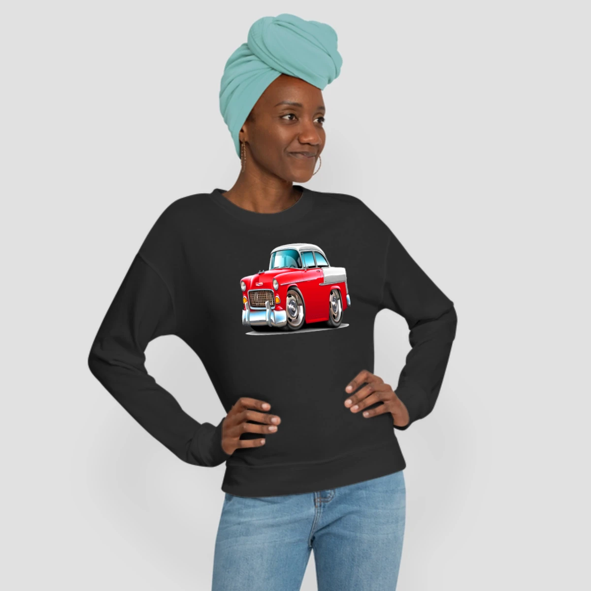 1955 Chevy Belair Red Car Mens Premium