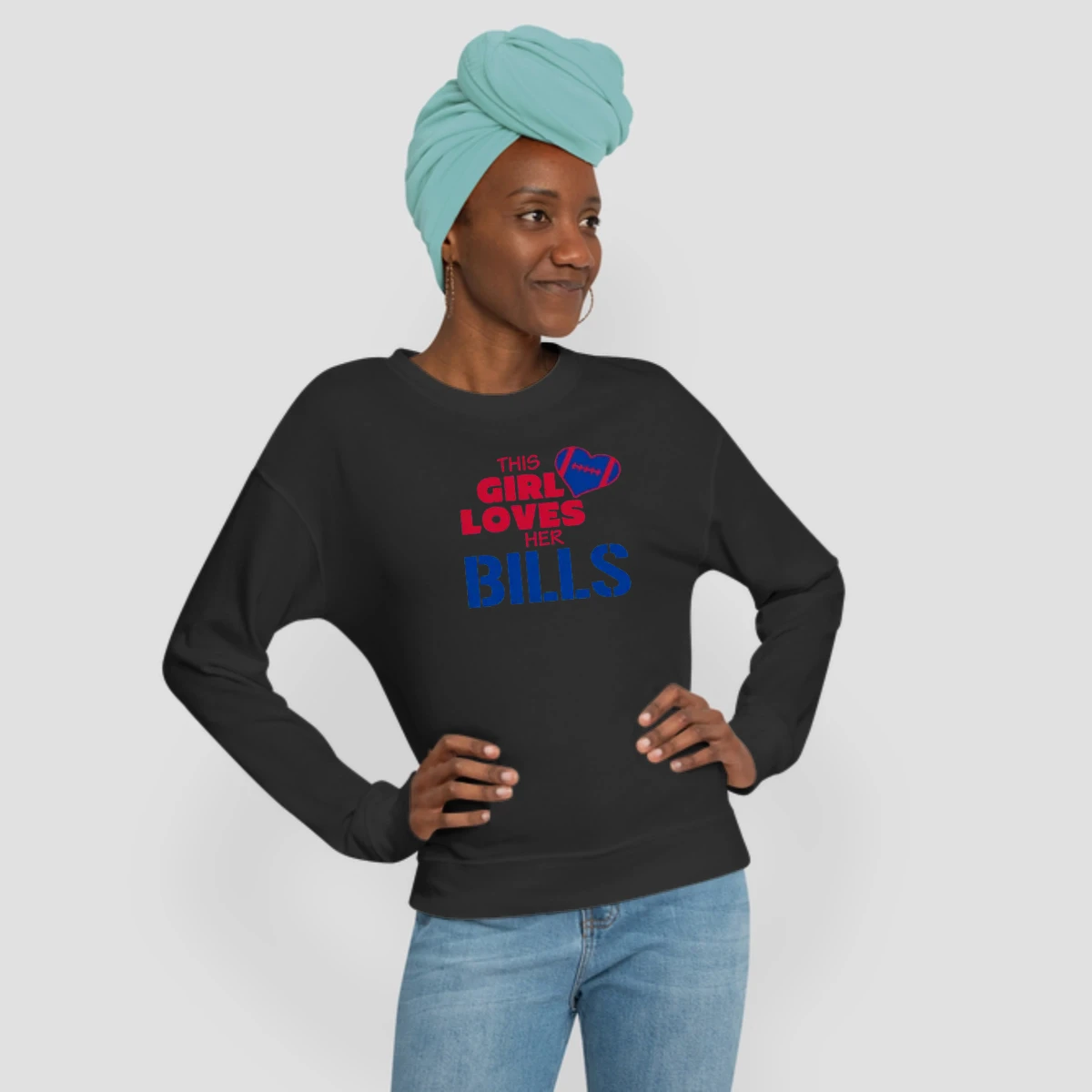 This Girl Loves Her Bills Football Buffalo Bills Team Colors Ladies