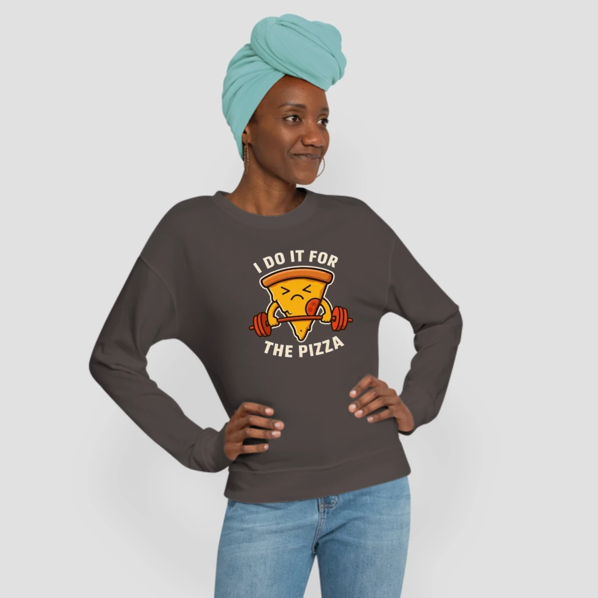 Working Out For Pizza Funny Fitness Design For