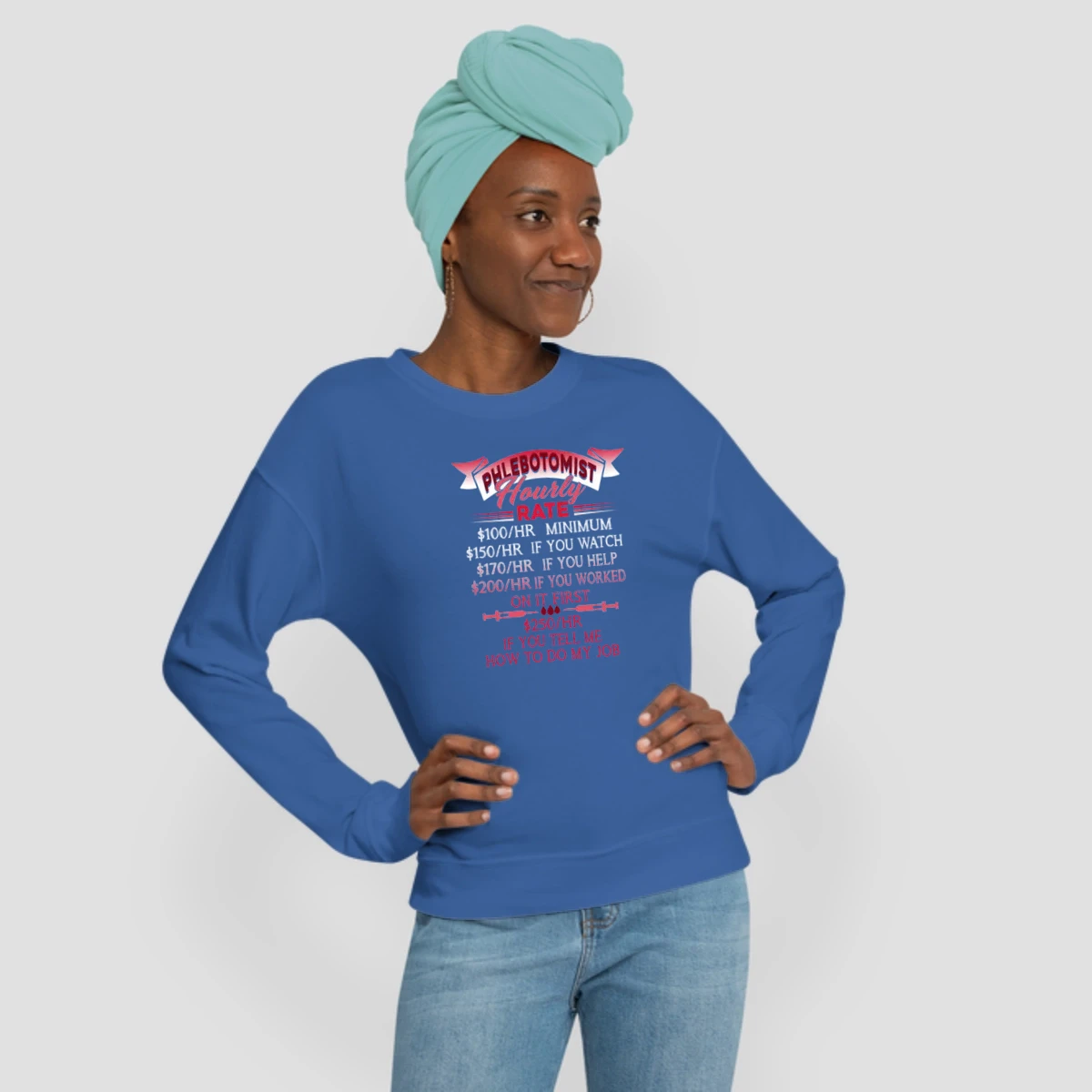 Hourly Rate Phlebotomist Shirts
