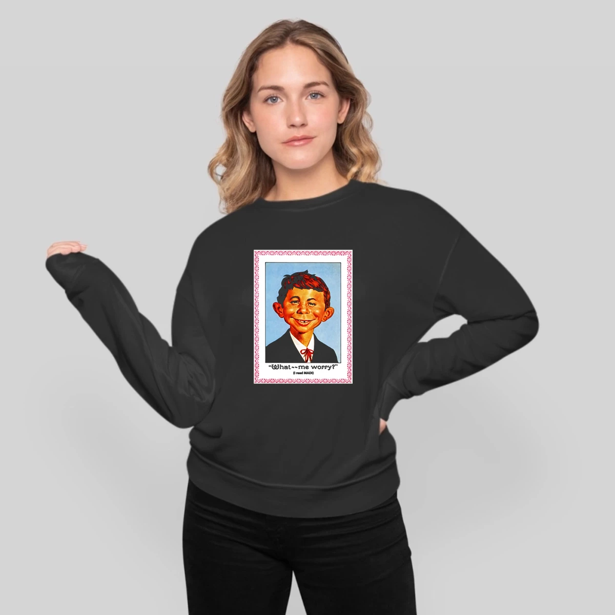 Alfred E Neuman Mad Magazine What Me Worry Portrait Comic Funny