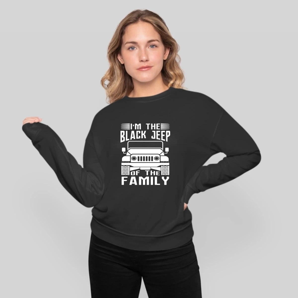Mens Im The Black Jeep Of The Family Cool Offroad Gift