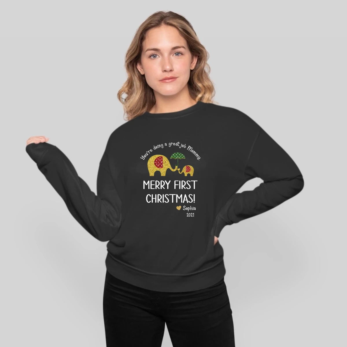You Are Doing A Great Job Mommy Merry First Christmas Personalized