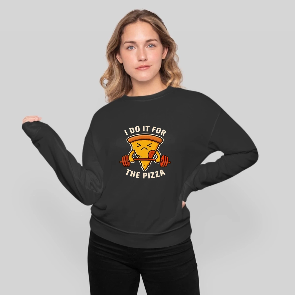 Working Out For Pizza Funny Fitness Design For