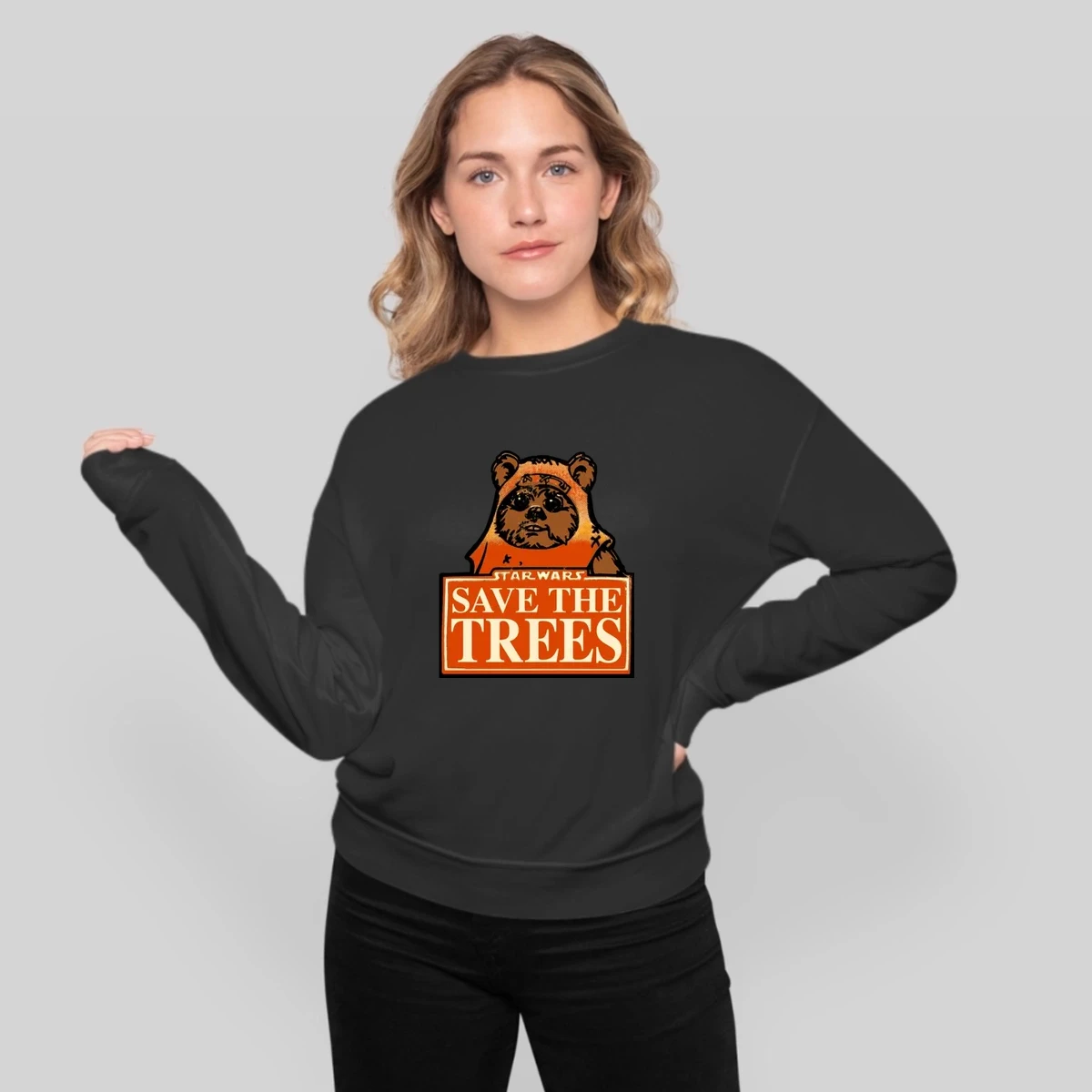 Ewok Star Wars Save The Trees Retro Funny Return Jedi