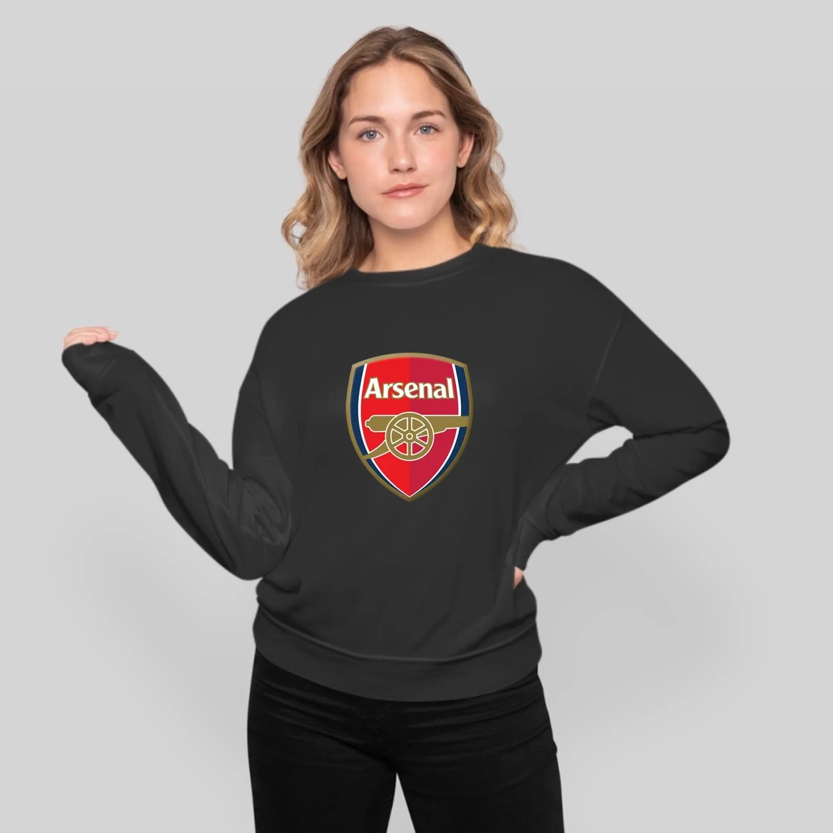 New Arsenal Fc Logo Vintage Standard Black T S To 5xl