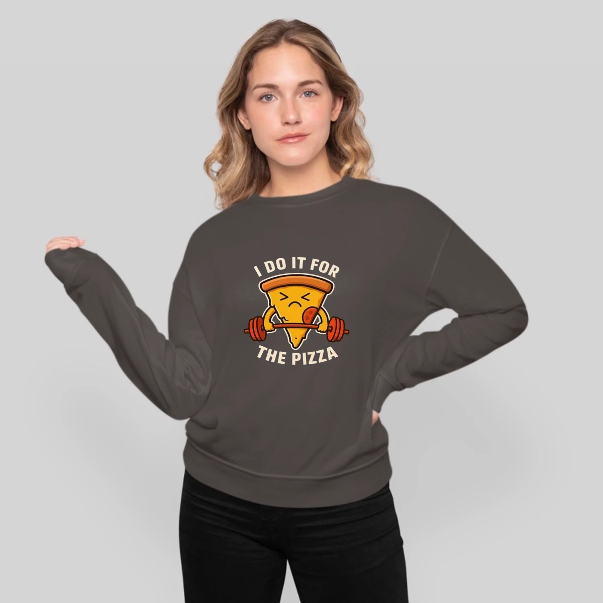 Working Out For Pizza Funny Fitness Design For
