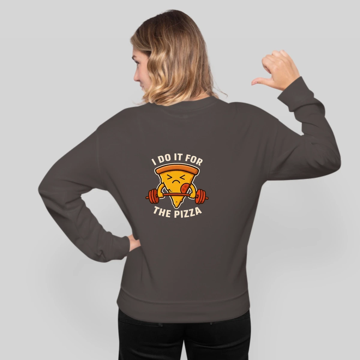 Working Out For Pizza Funny Fitness Design For