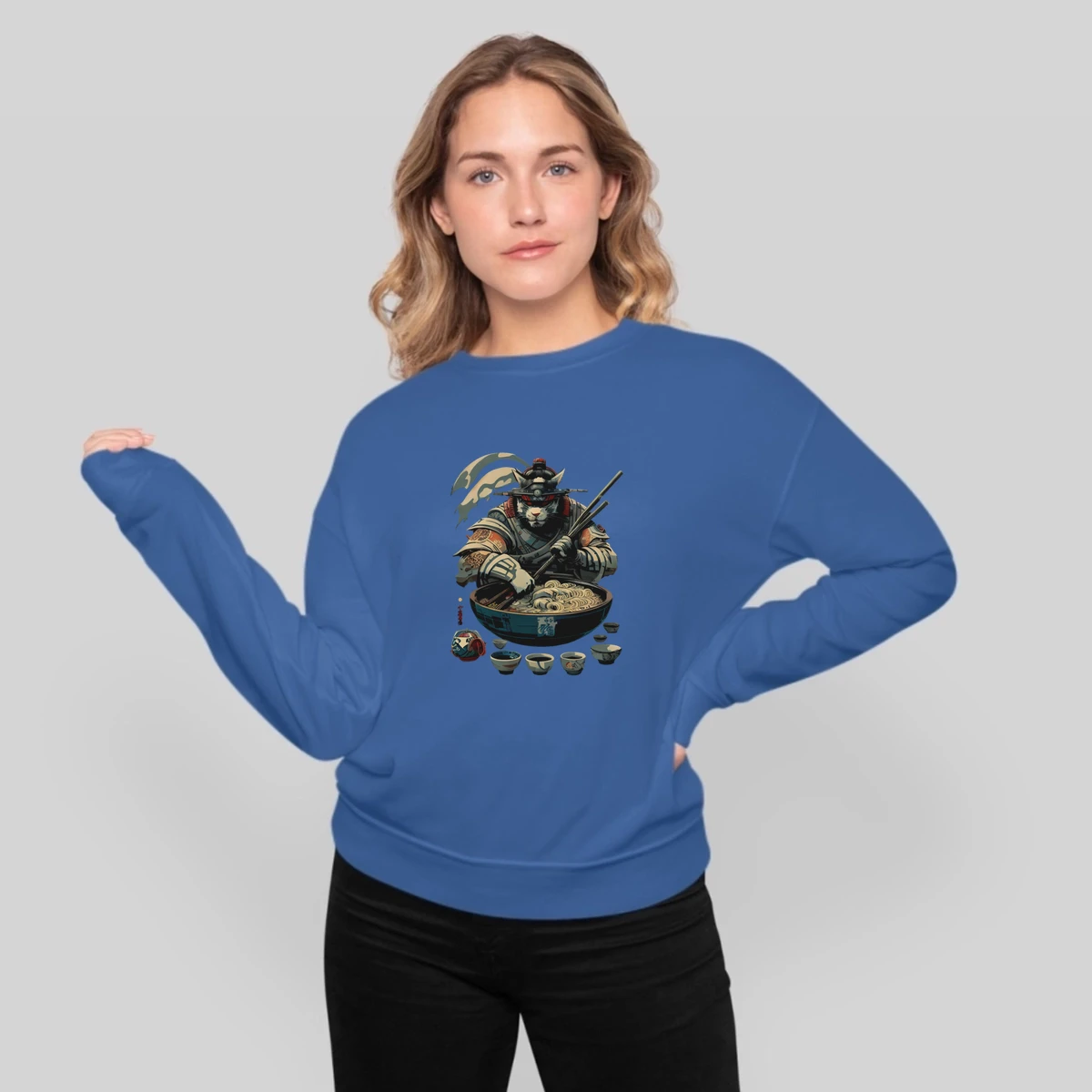 Samurai Cat Ramen Chef Traditional Japanese Art