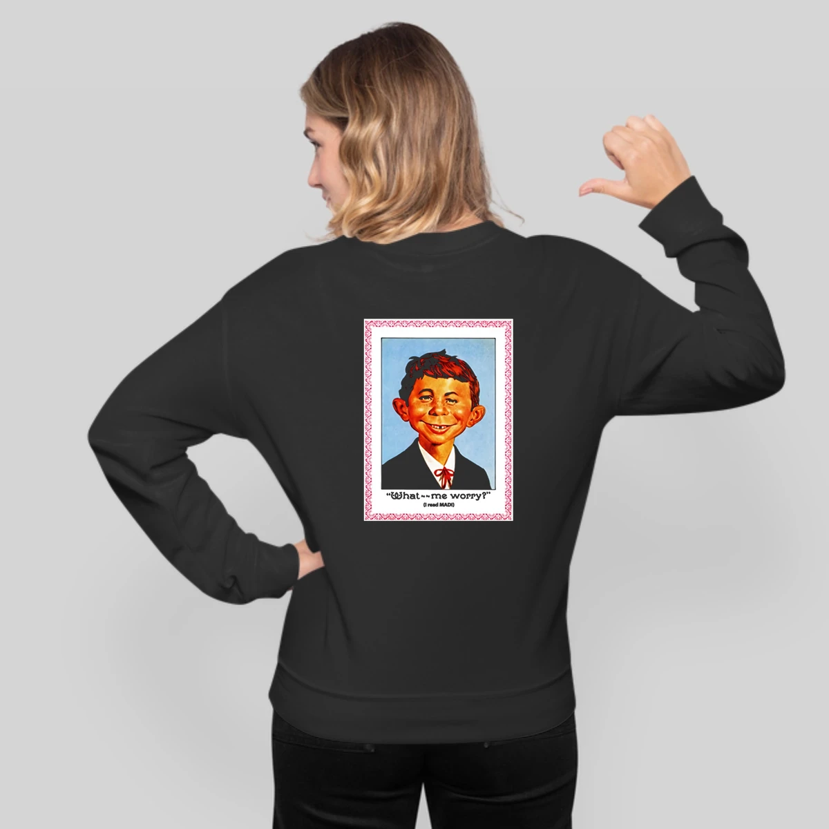 Alfred E Neuman Mad Magazine What Me Worry Portrait Comic Funny