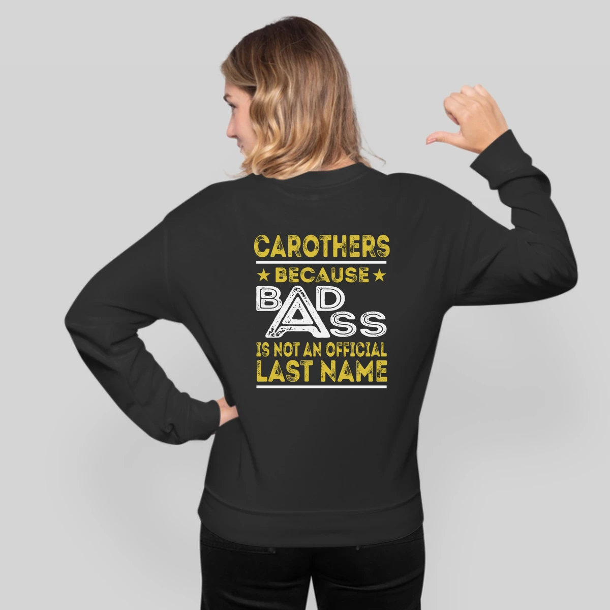 Carothers Because Badass Is Not An Official Last Name
