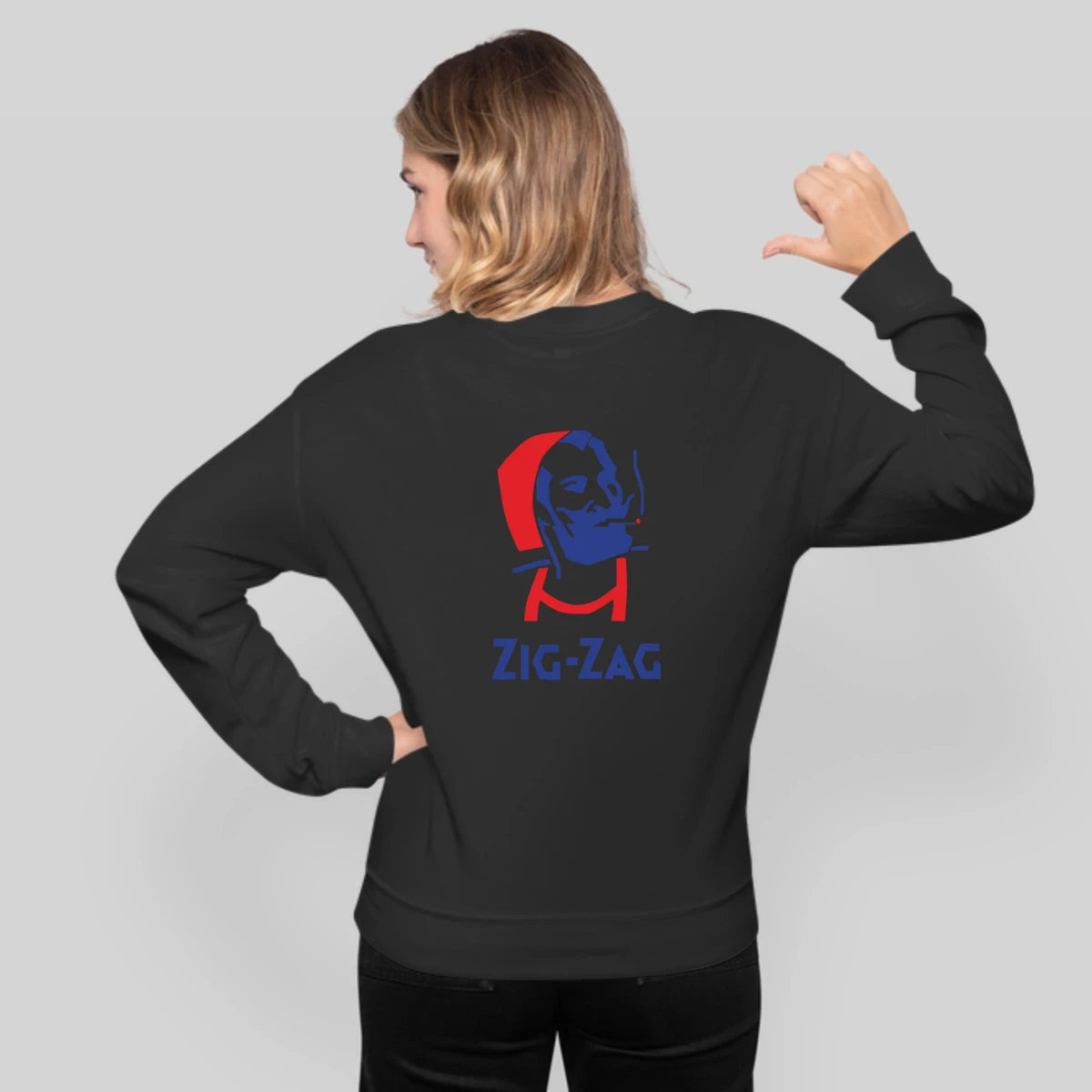Zig Zag Man Retro Vintage Company Funny