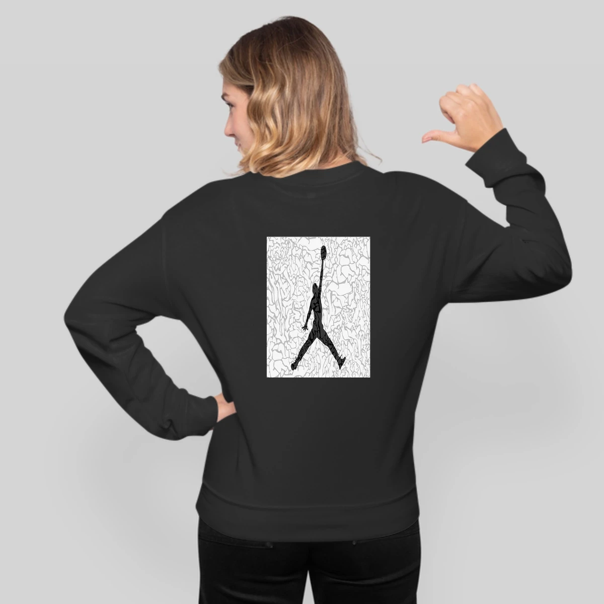 Air Jordan Black And White T For