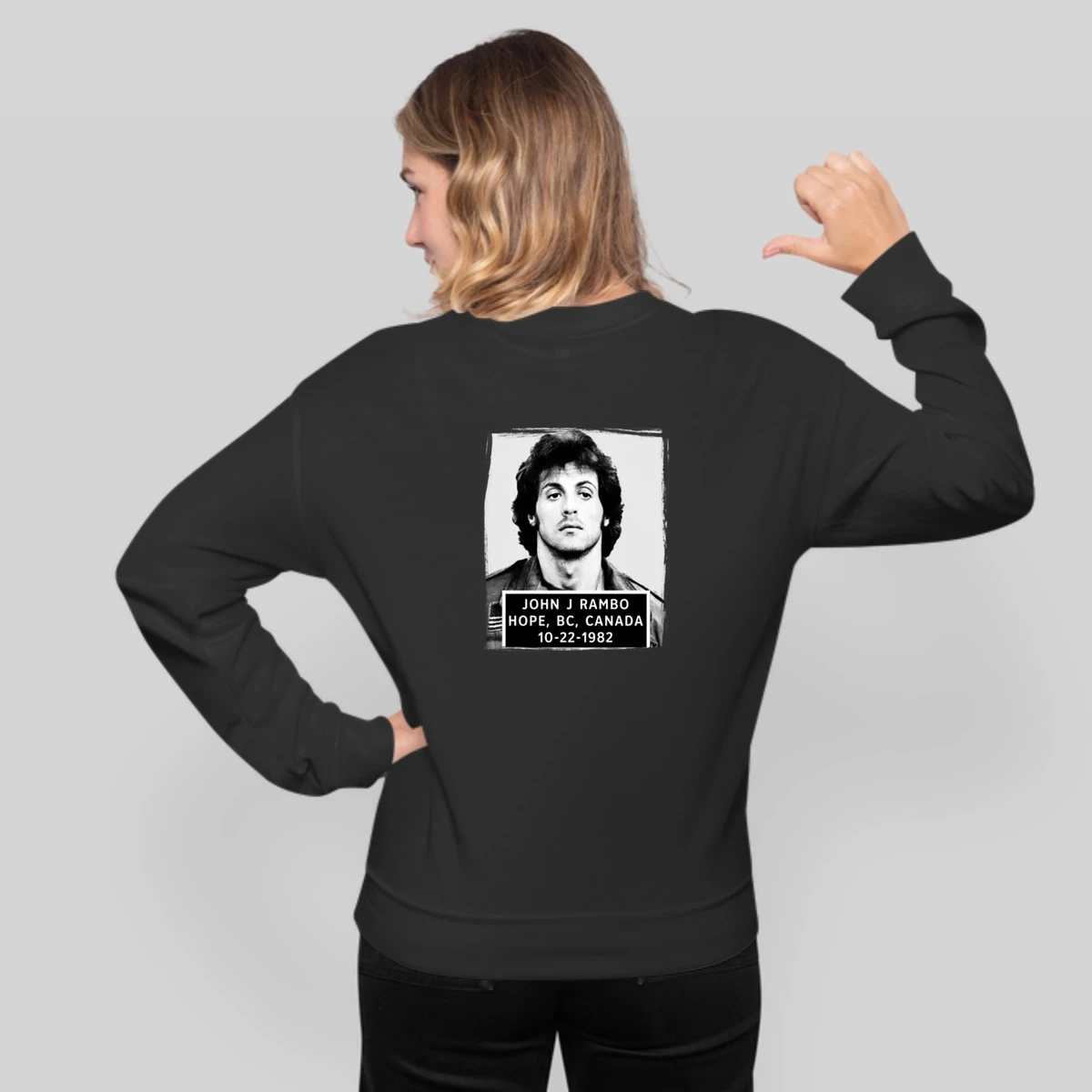 John J Rambo First Blood Mugshot 80s Action Movie Fan