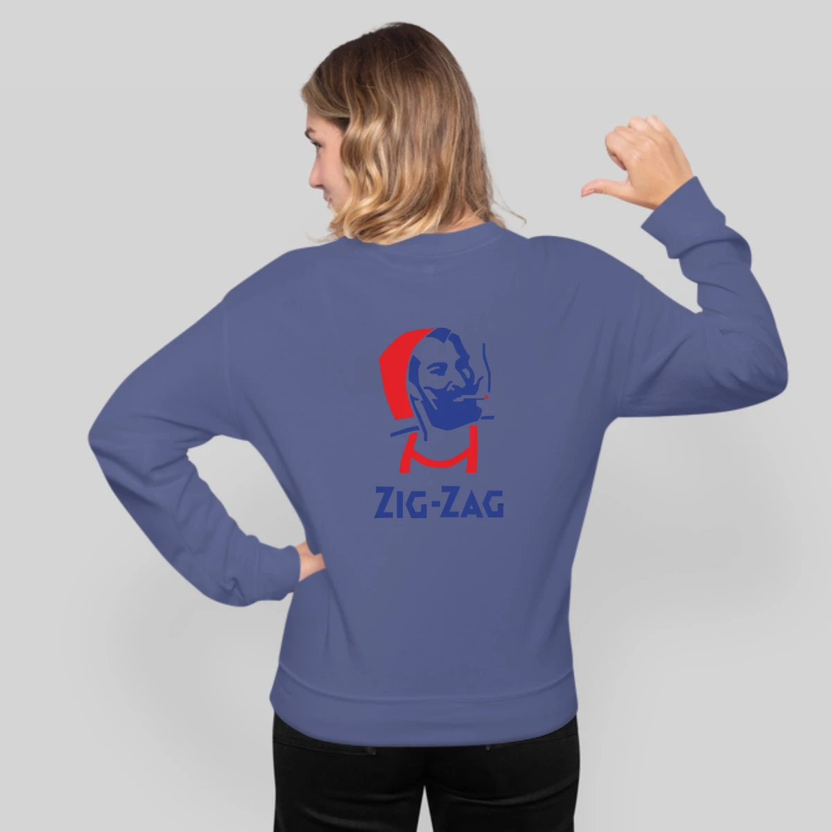 Zig Zag Man Retro Vintage Company Funny