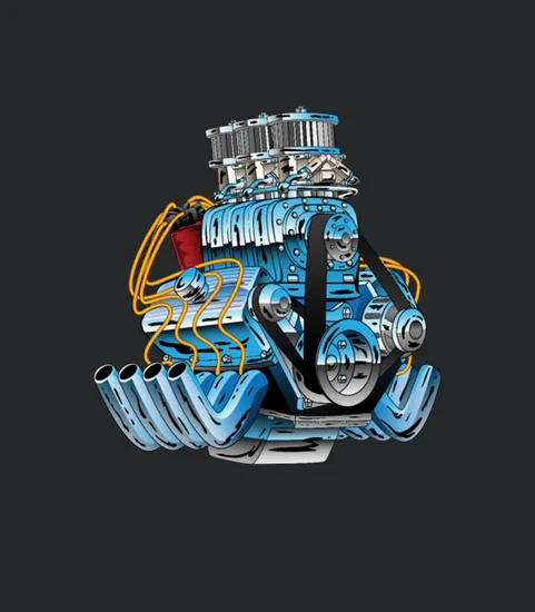 Car Race Engine Hotrod