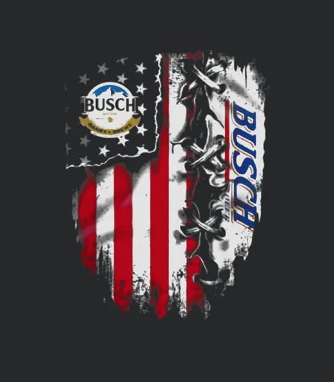 Busch Light Inside American Flag