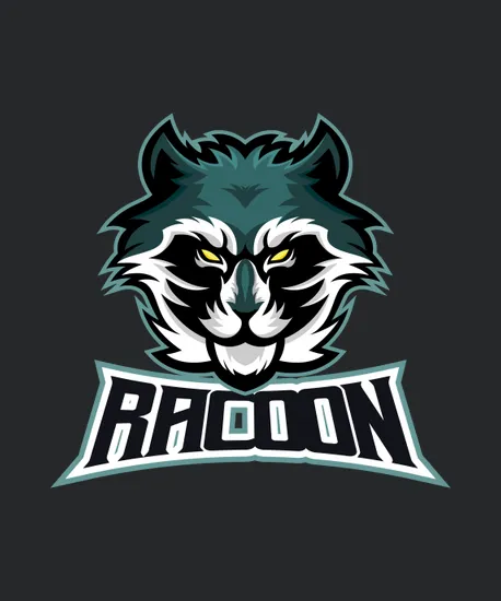 Elements Racoon Head Esport Logo