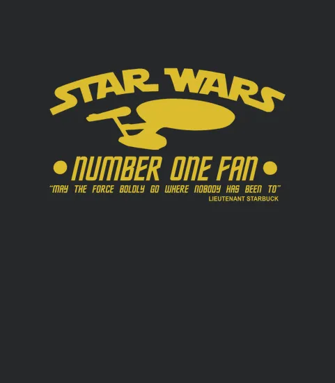 Retro Graphic Star Wars Number One Fan