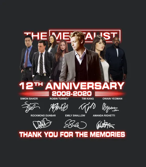 The Mentalist 12th Anniversary Thank You For The Memories Signatures
