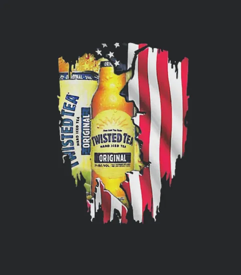 Twisted Tea Inside American Flag