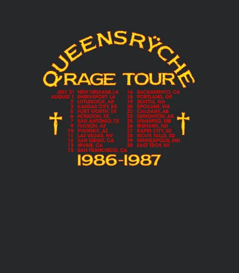 2 Side Queensryche Rage Tour 1986 1987