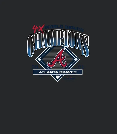 Atlanta Braves Fanatics Branded 4 Time World Series Champions Trophy