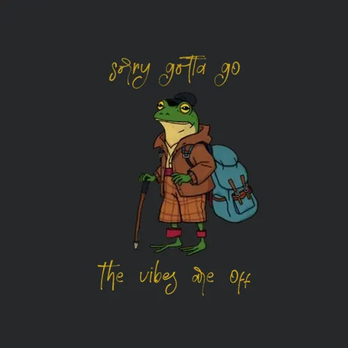 Sorry Gotta Go The Vibes Are Off