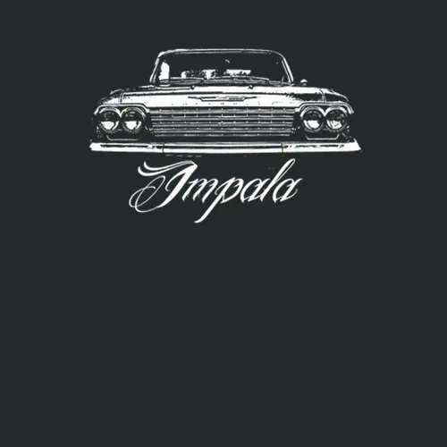 1962 Impala Grill View With Name Black