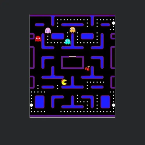 Ms Pacman Retro Video Arcade Game Screenshot Gameplay