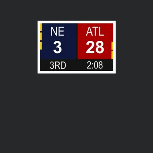 Superbowl Li 51 Scoreboard New England Patriots Vs Atalanta Falcons