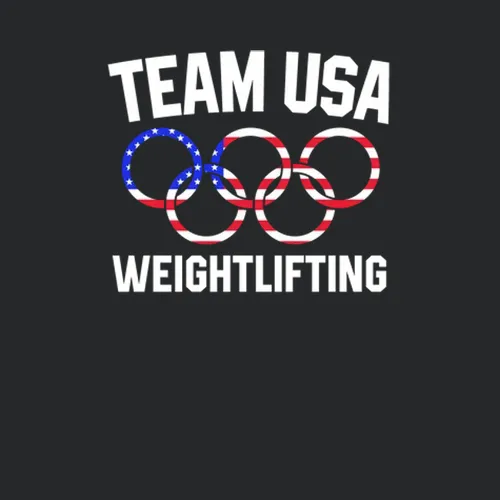 Team Usa Weightlifting Olympics Event Patriotic Rings