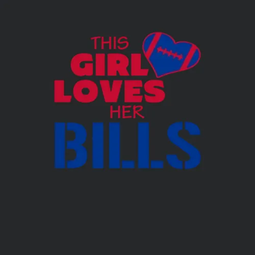 This Girl Loves Her Bills Football Buffalo Bills Team Colors Ladies