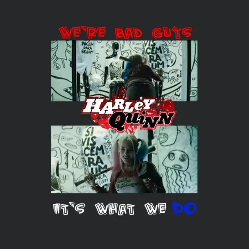 Harley Quinn Margot Robbie Were Bad Guys Storefront Comic Book Movie