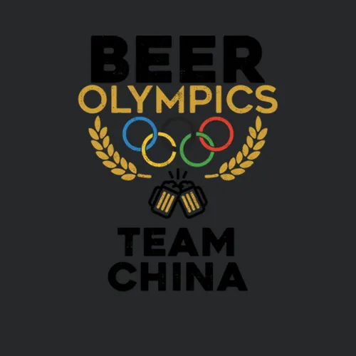 Beer Olympics Team China Country World Funny Drinking