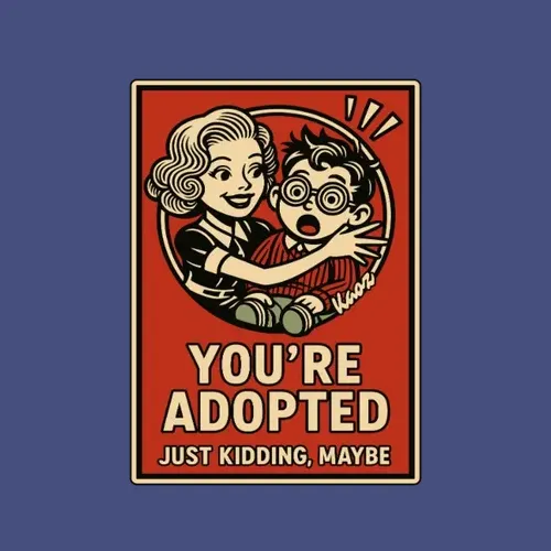 Youre Adopted Just Kidding Maybe