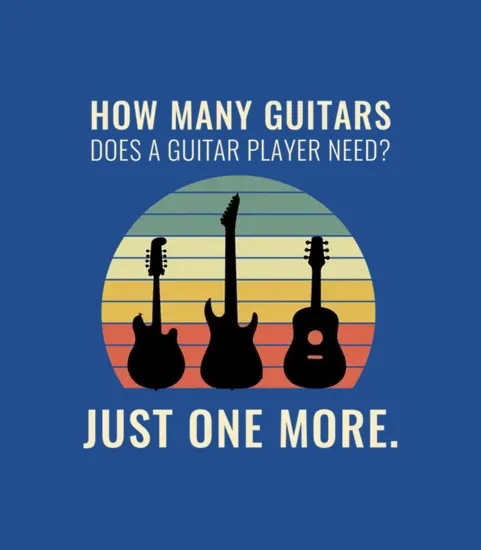 Funny Design How Many Guitars Does A Guitar