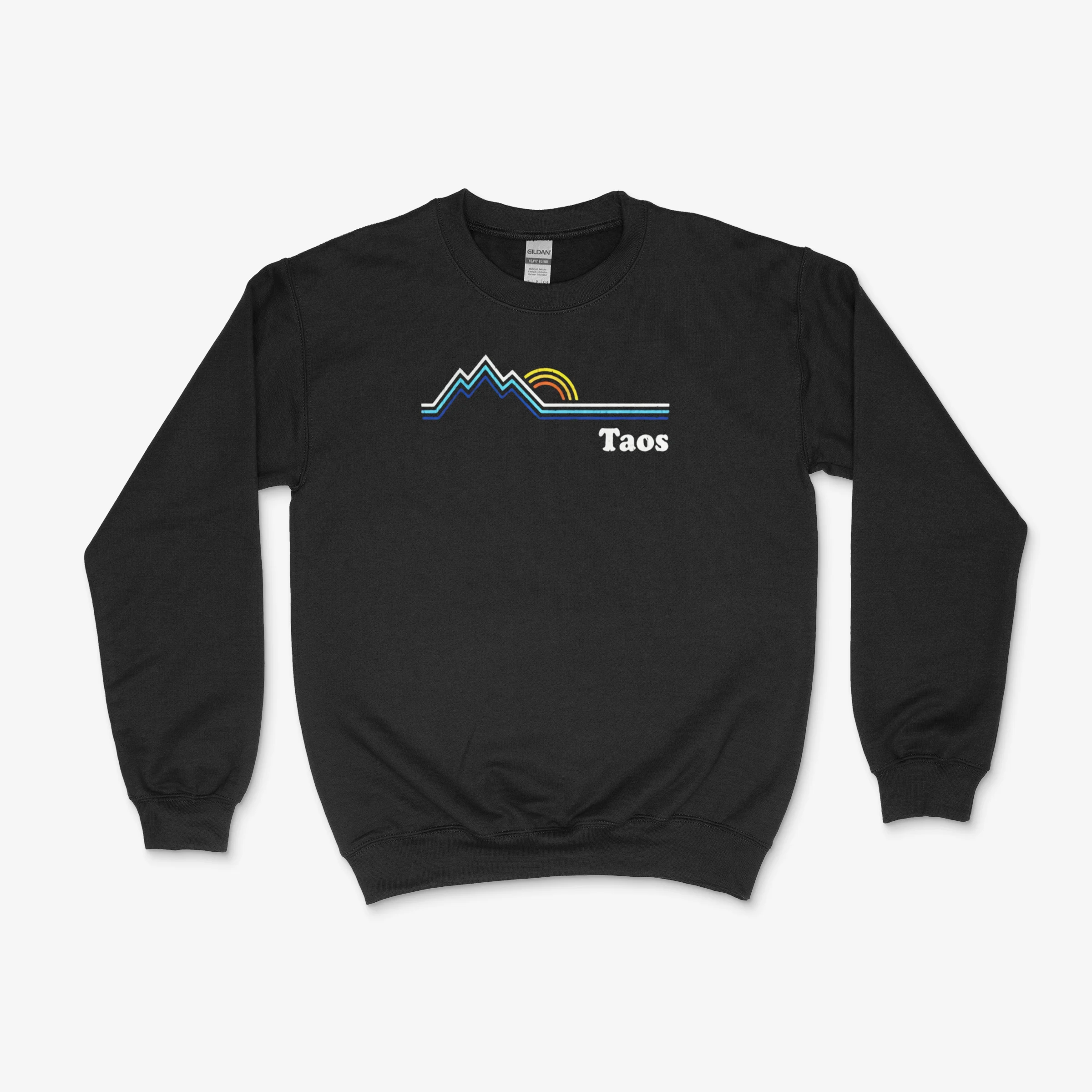 Retro Taos New Mexico T Vintage Sunrise Mountains Tee