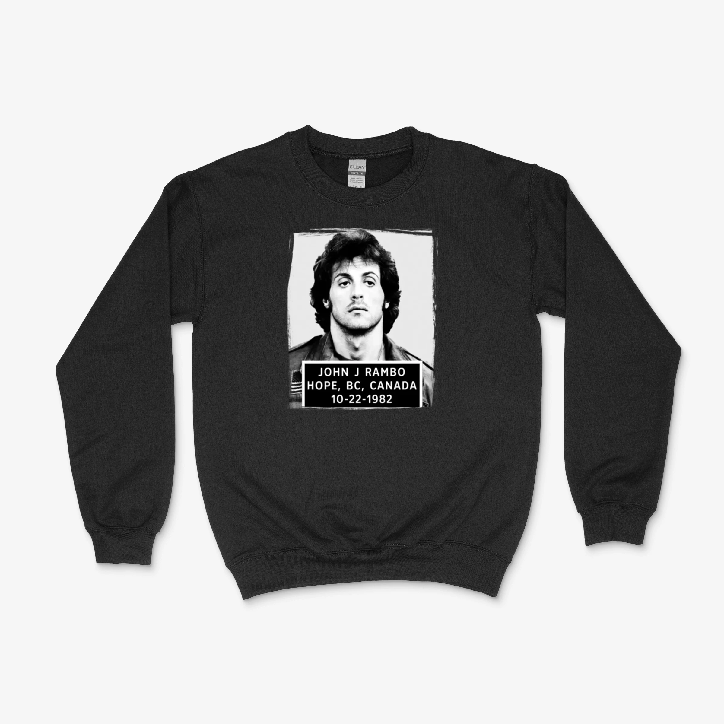 John J Rambo First Blood Mugshot 80s Action Movie Fan