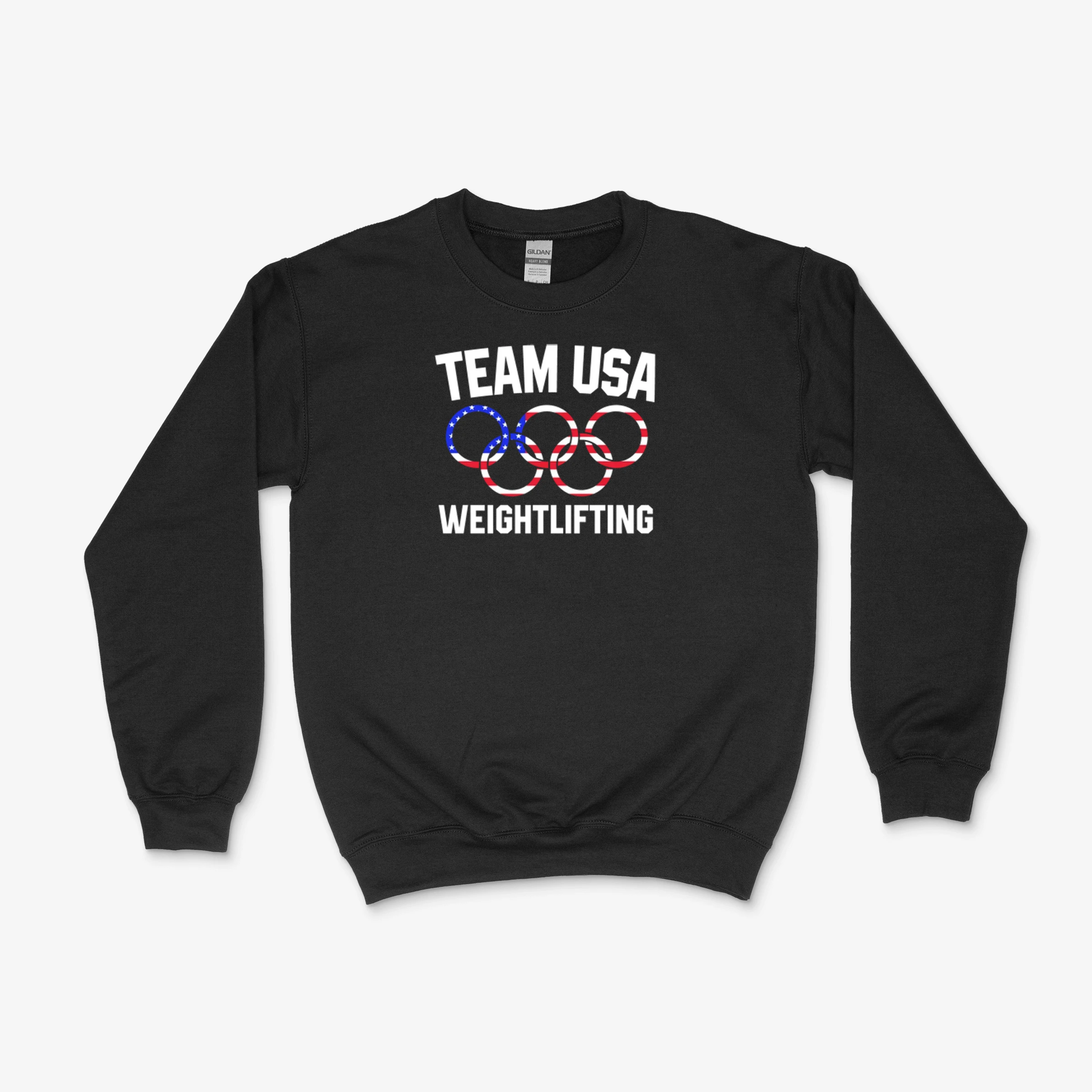 Team Usa Weightlifting Olympics Event Patriotic Rings