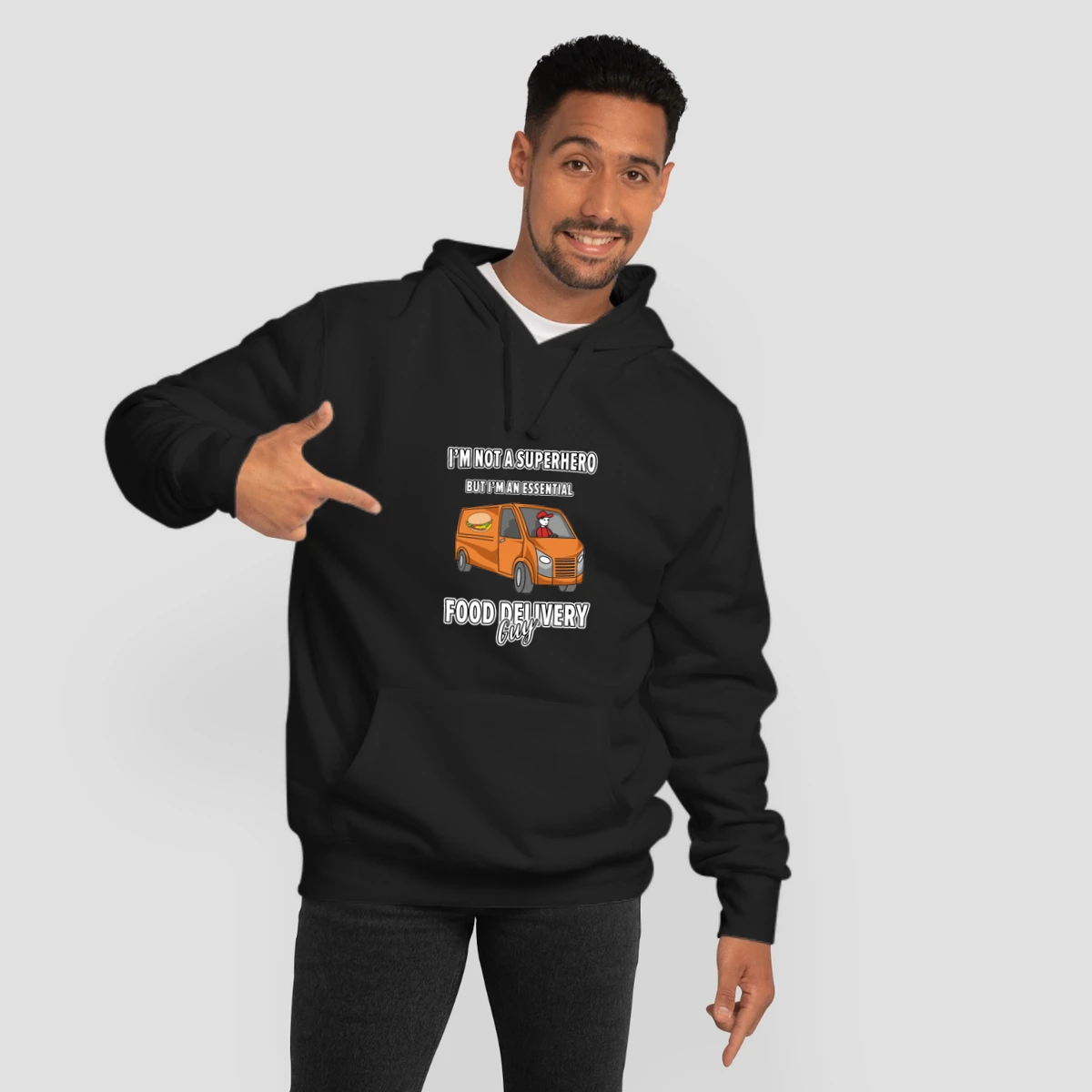 Food Delivery Drivers Guys Appreciation As Essent