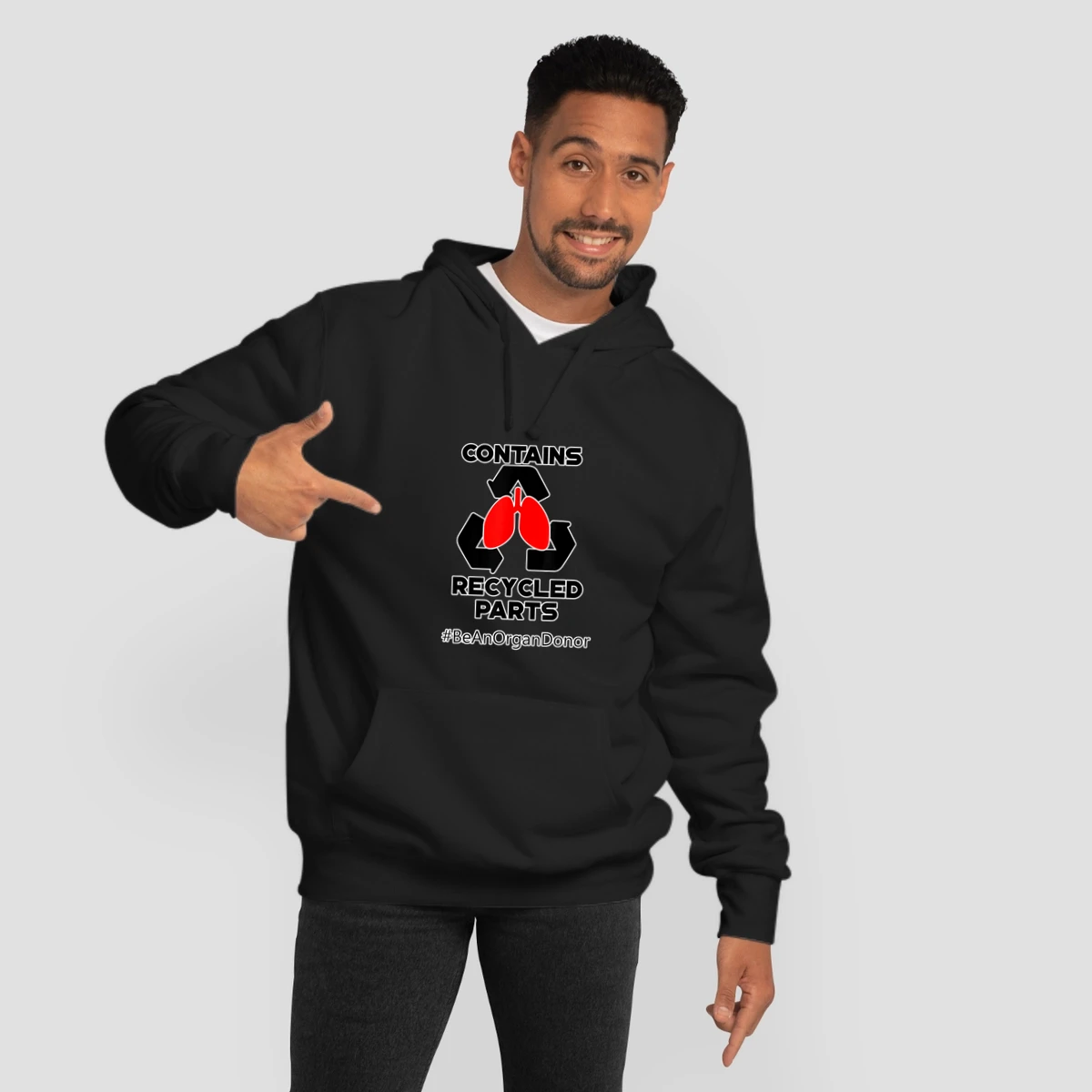 Contains Recycled Parts Lung Transplant Recipient