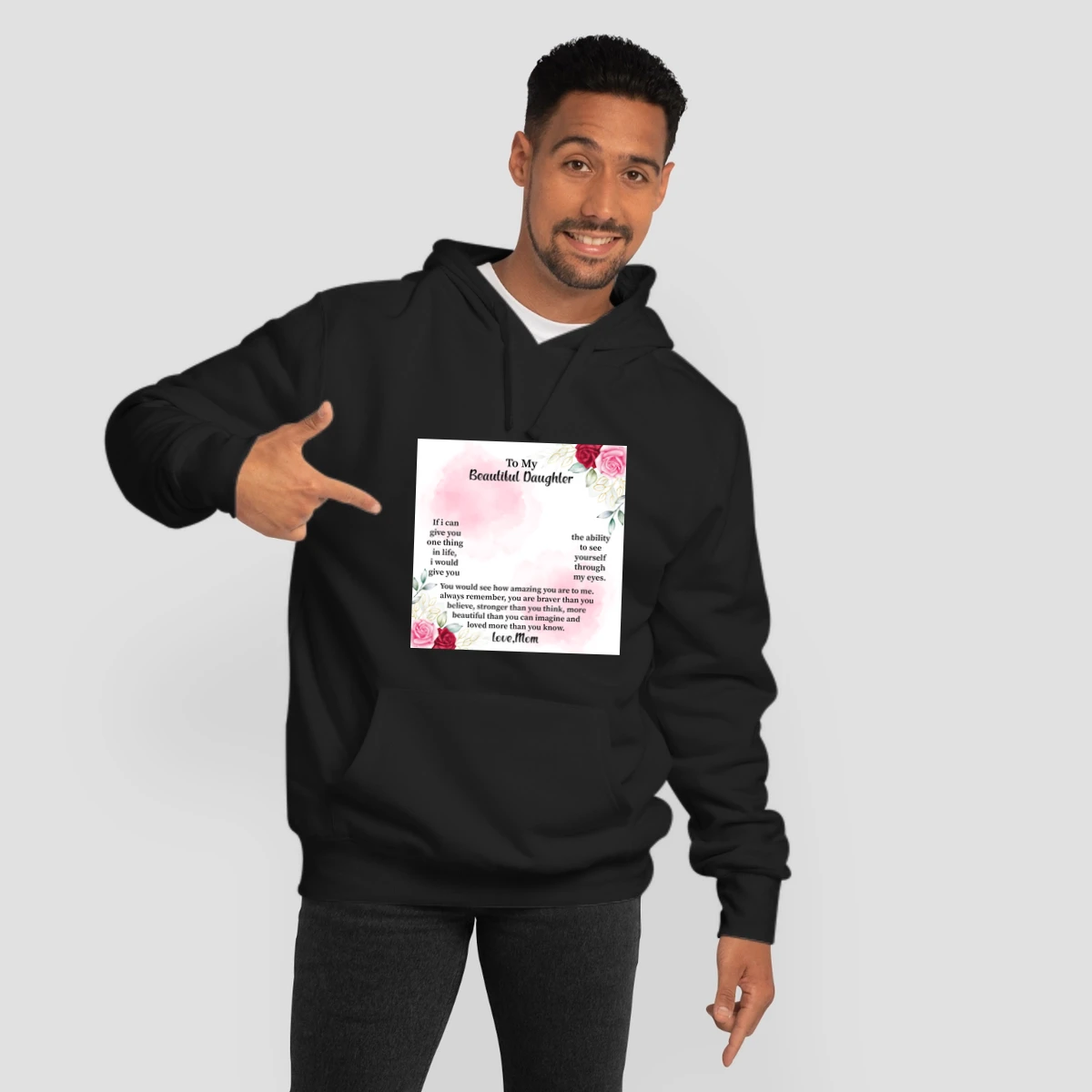 To My Beautiful Daughter Necklace Message