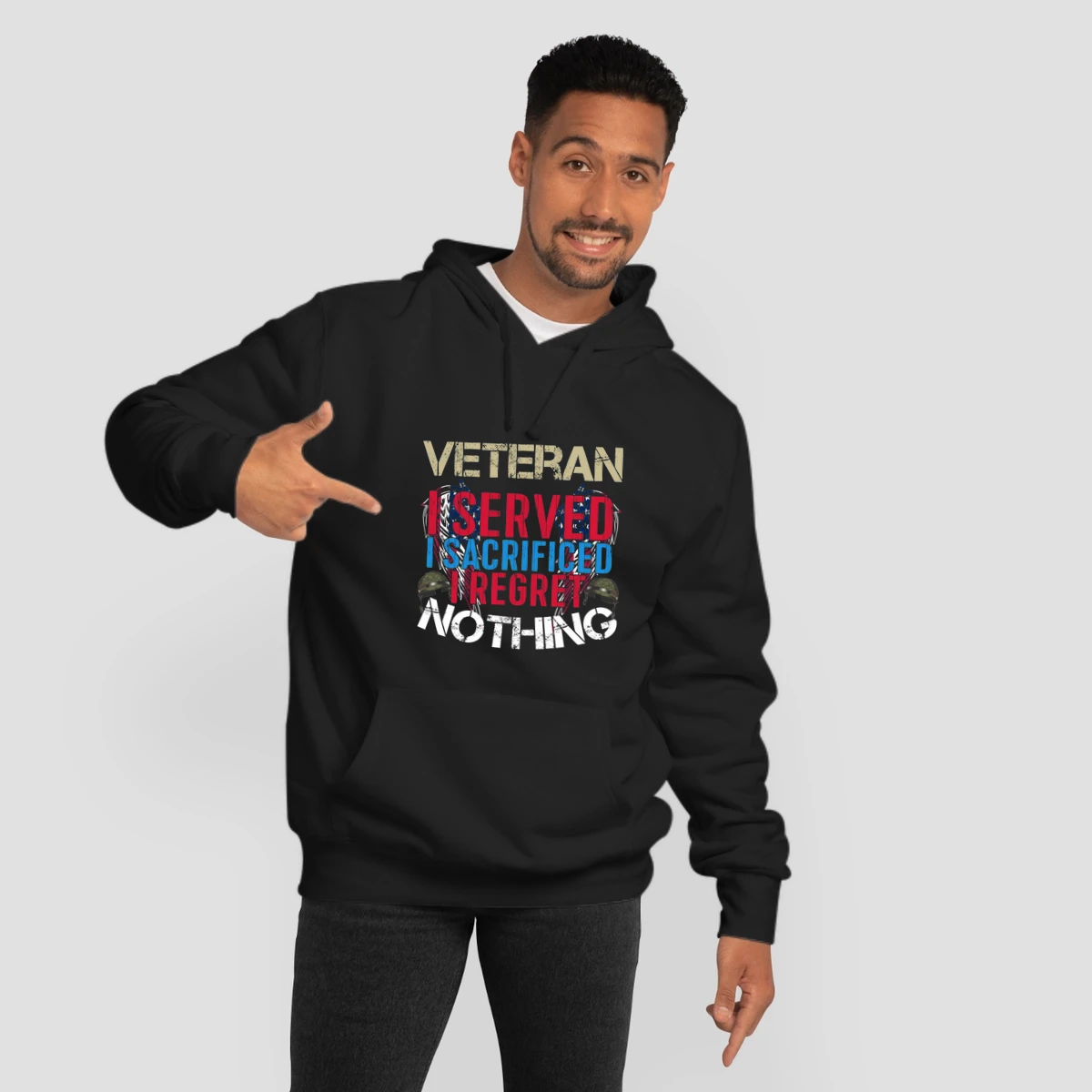 Veteran I Served I Sacrificed I Regret Nothing